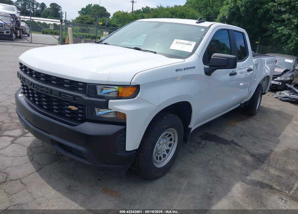 2020 CHEVROLET SILVERADO 1500 2WD DOUBLE CAB STANDARD BED WT VIN: 1GCRWAEH2LZ348845