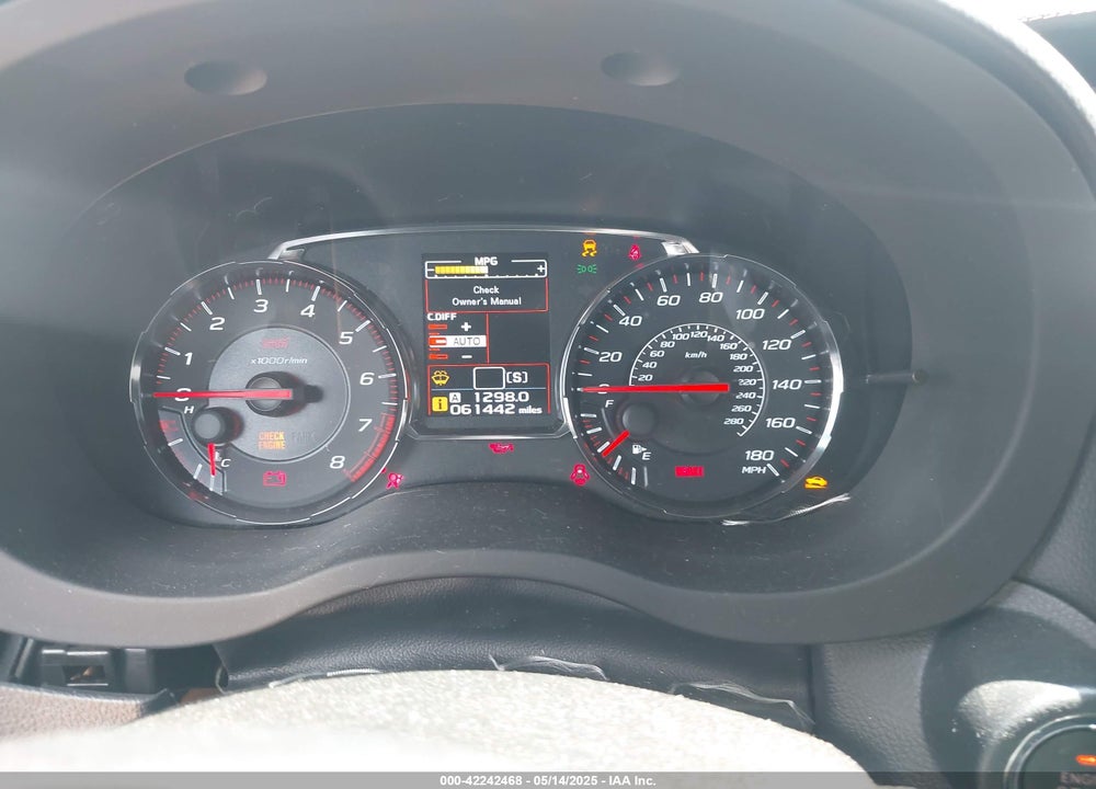 2018 SUBARU WRX VIN: JF1VA2W65J9838456