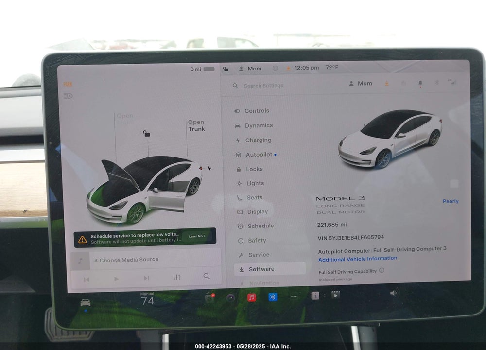 2020 TESLA MODEL 3 VIN: 5YJ3E1EB4LF665794