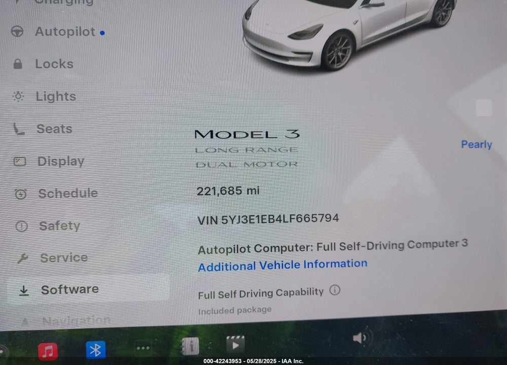 2020 TESLA MODEL 3 VIN: 5YJ3E1EB4LF665794
