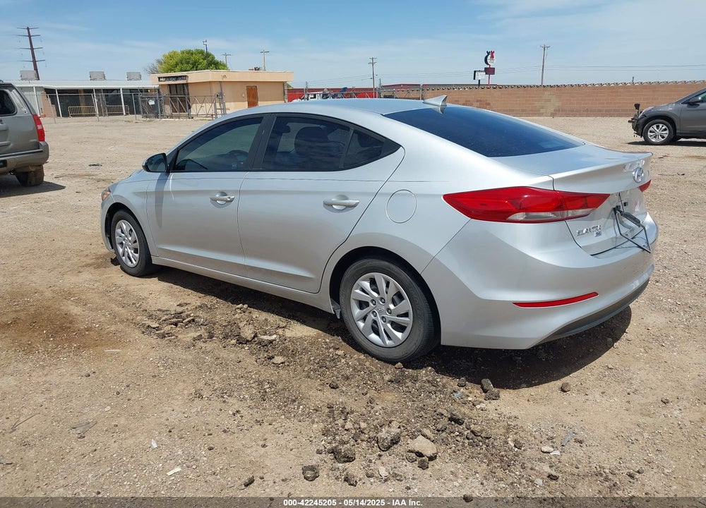 2017 HYUNDAI ELANTRA VIN: 5NPD74LFXHH162821