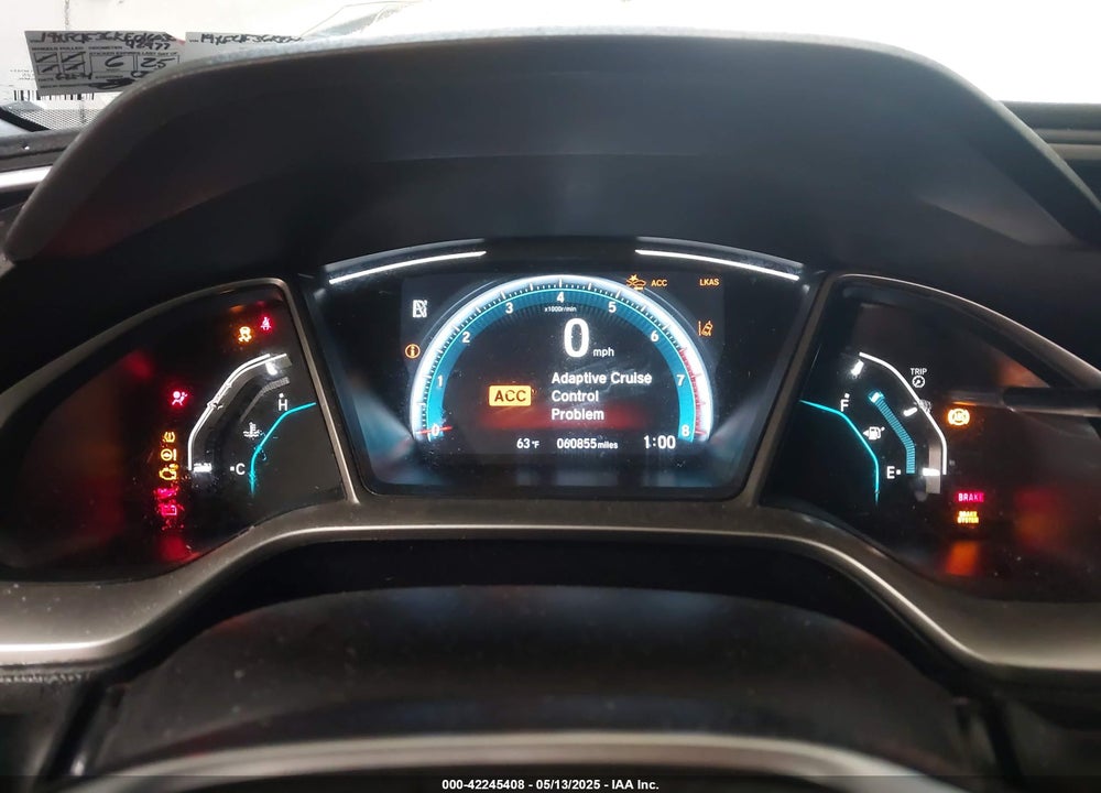 2019 HONDA CIVIC EX VIN: 19XFC1F36KE016030