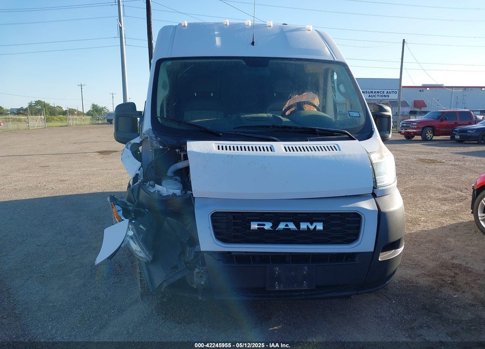 2021 RAM PROMASTER 2500 HIGH ROOF 159 WB VIN: 3C6LRVDG3ME524187
