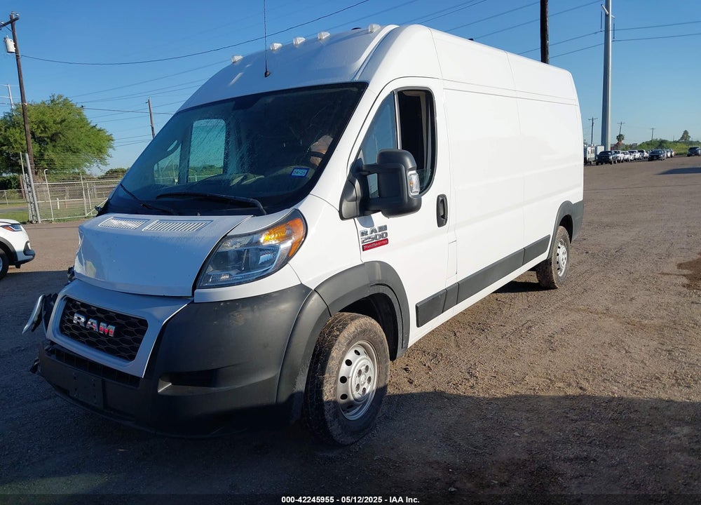 2021 RAM PROMASTER 2500 HIGH ROOF 159 WB VIN: 3C6LRVDG3ME524187