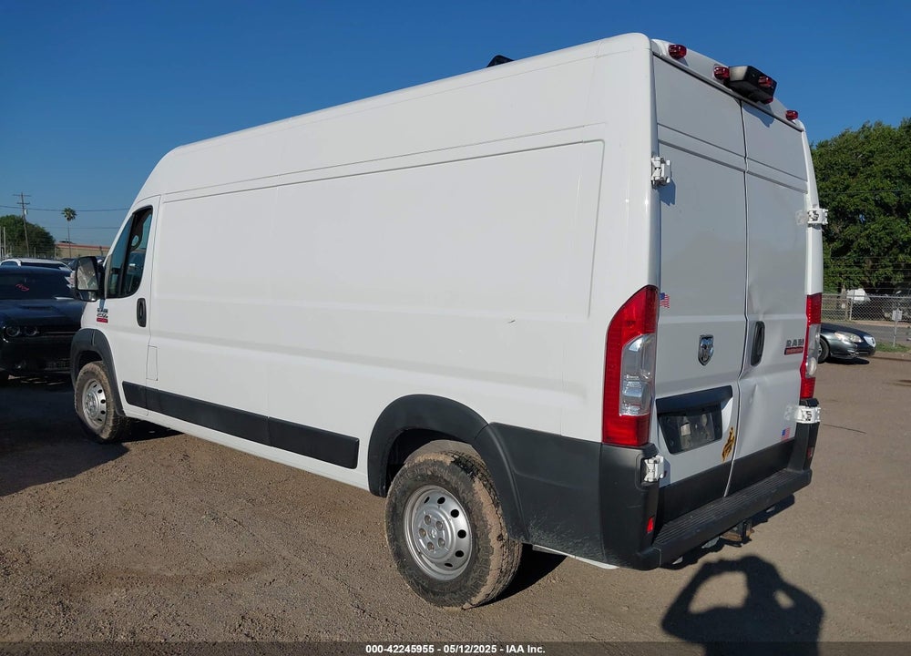 2021 RAM PROMASTER 2500 HIGH ROOF 159 WB VIN: 3C6LRVDG3ME524187