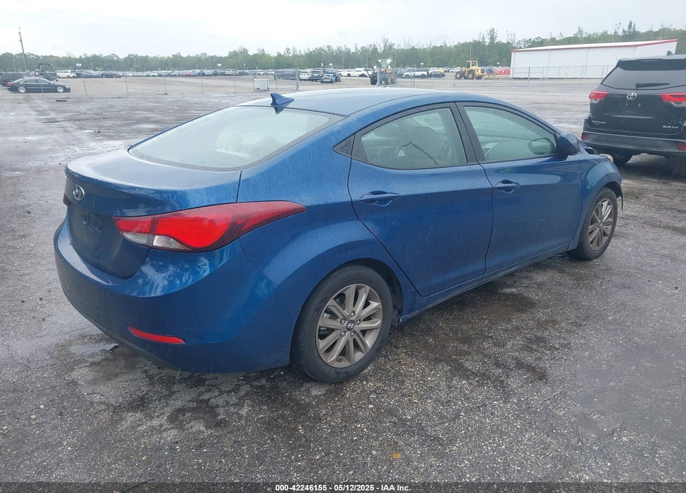 2016 HYUNDAI ELANTRA SE VIN: KMHDH4AE0GU480258