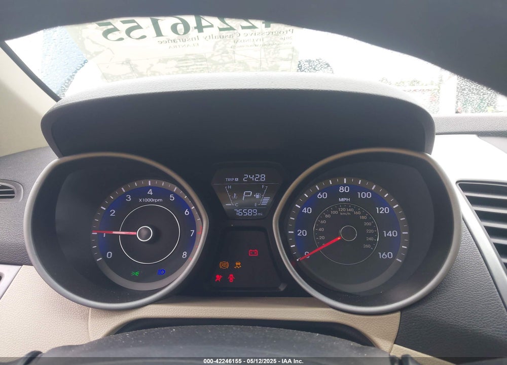 2016 HYUNDAI ELANTRA SE VIN: KMHDH4AE0GU480258