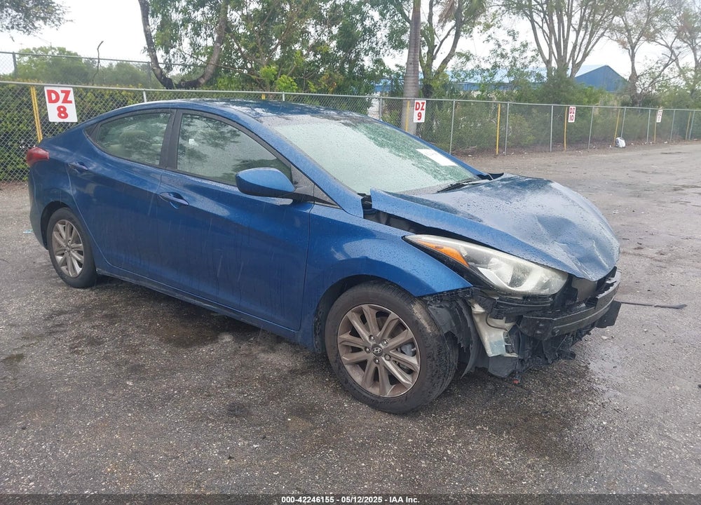 2016 HYUNDAI ELANTRA SE VIN: KMHDH4AE0GU480258