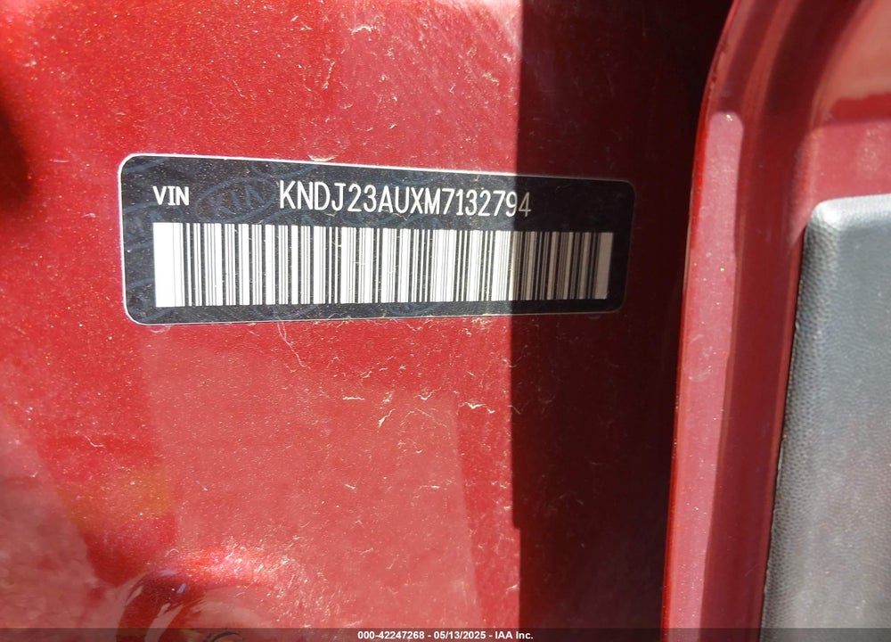 2021 KIA SOUL VIN: KNDJ23AUXM7132794