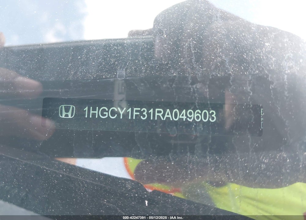 2024 HONDA ACCORD VIN: 1HGCY1F31RA049603