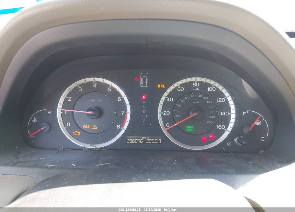 2009 HONDA ACCORD 2.4 EX VIN: 1HGCP26749A104878
