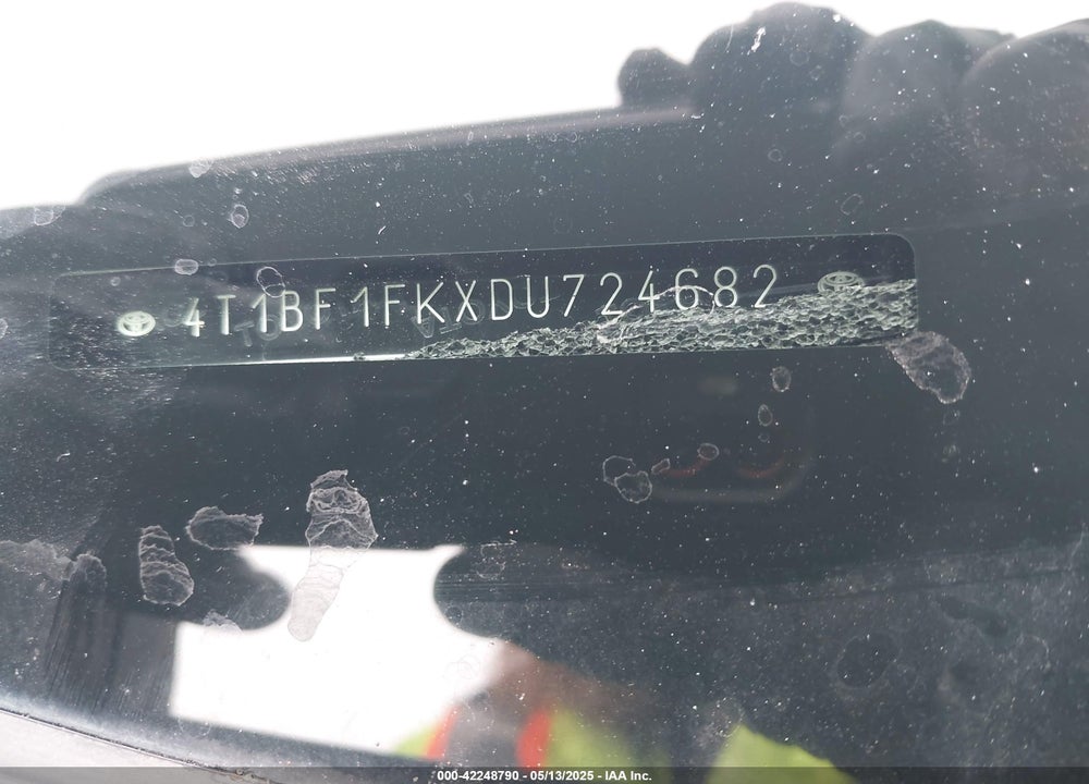 2013 TOYOTA CAMRY SE VIN: 4T1BF1FKXDU724682