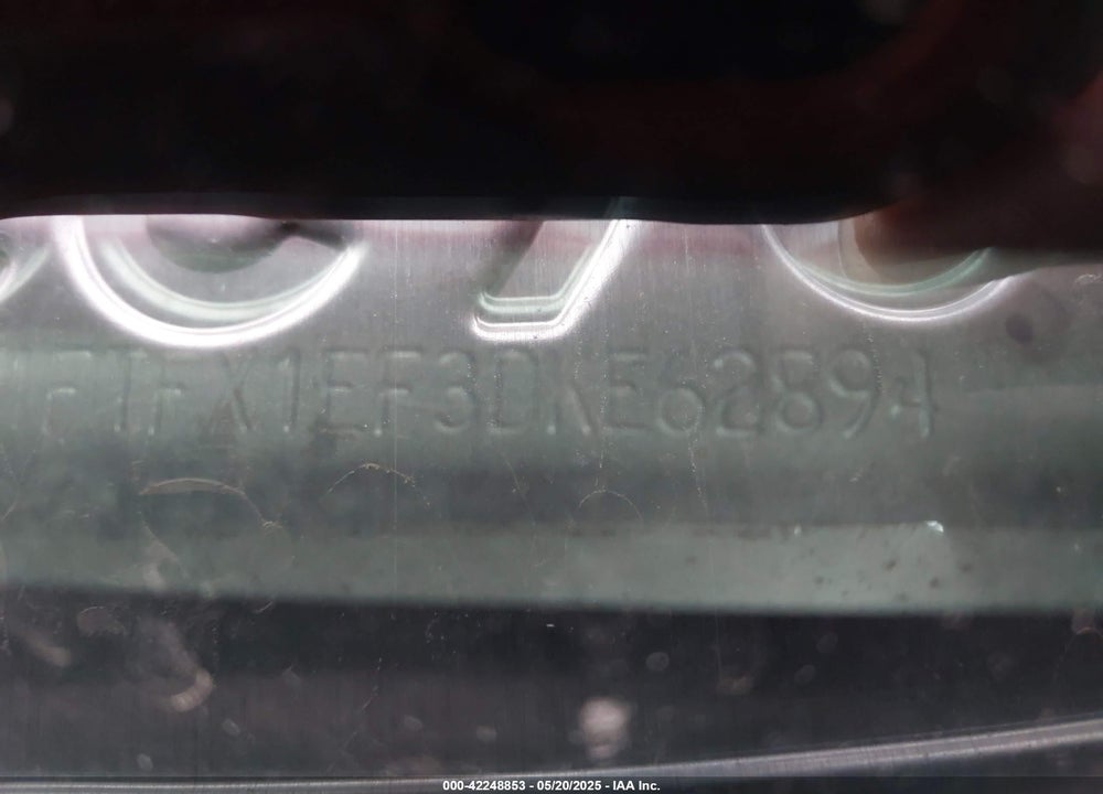2013 FORD F-150 VIN: 1FTFX1EF3DKE62894