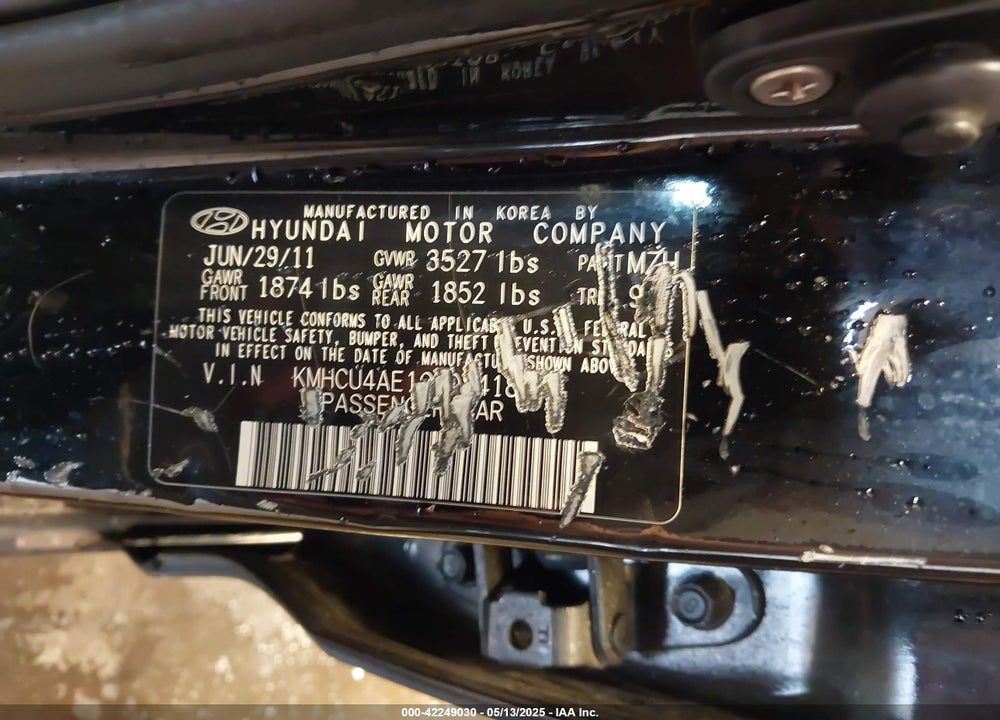 2012 HYUNDAI ACCENT VIN: KMHCU4AE1CU084180