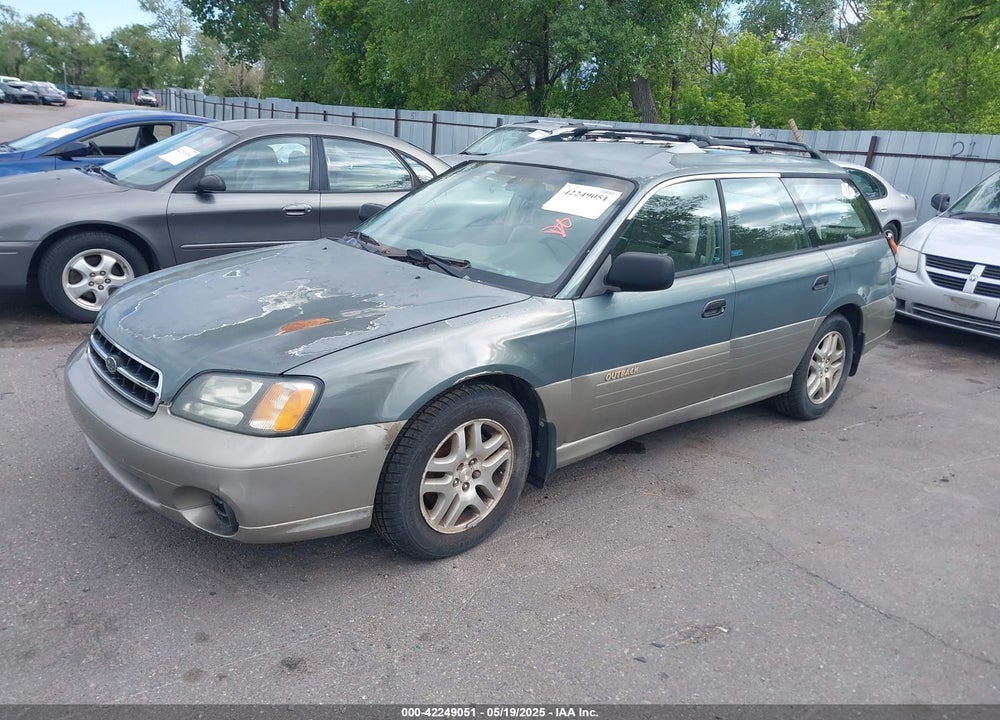 2002 SUBARU OUTBACK VIN: 4S3BH675627657529
