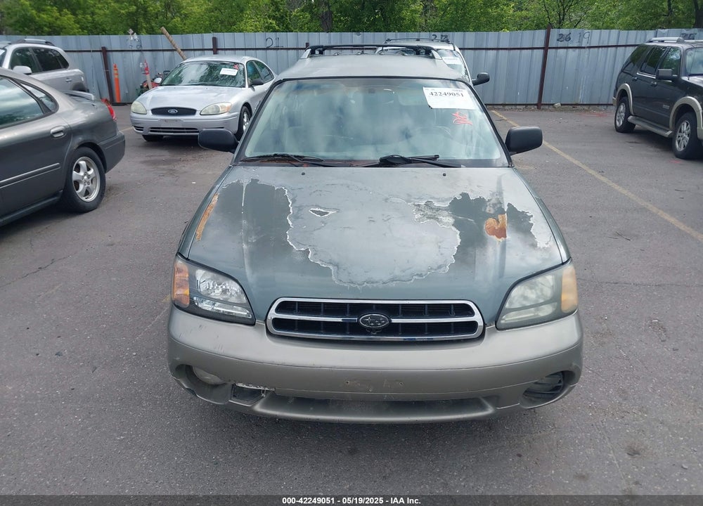2002 SUBARU OUTBACK VIN: 4S3BH675627657529