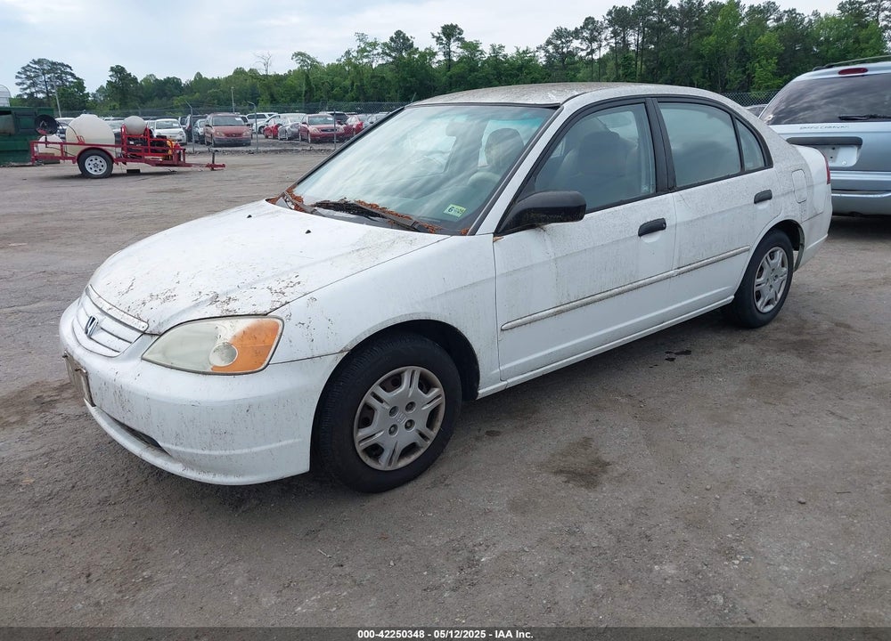 2001 HONDA CIVIC LX VIN: 2HGES165X1H603786