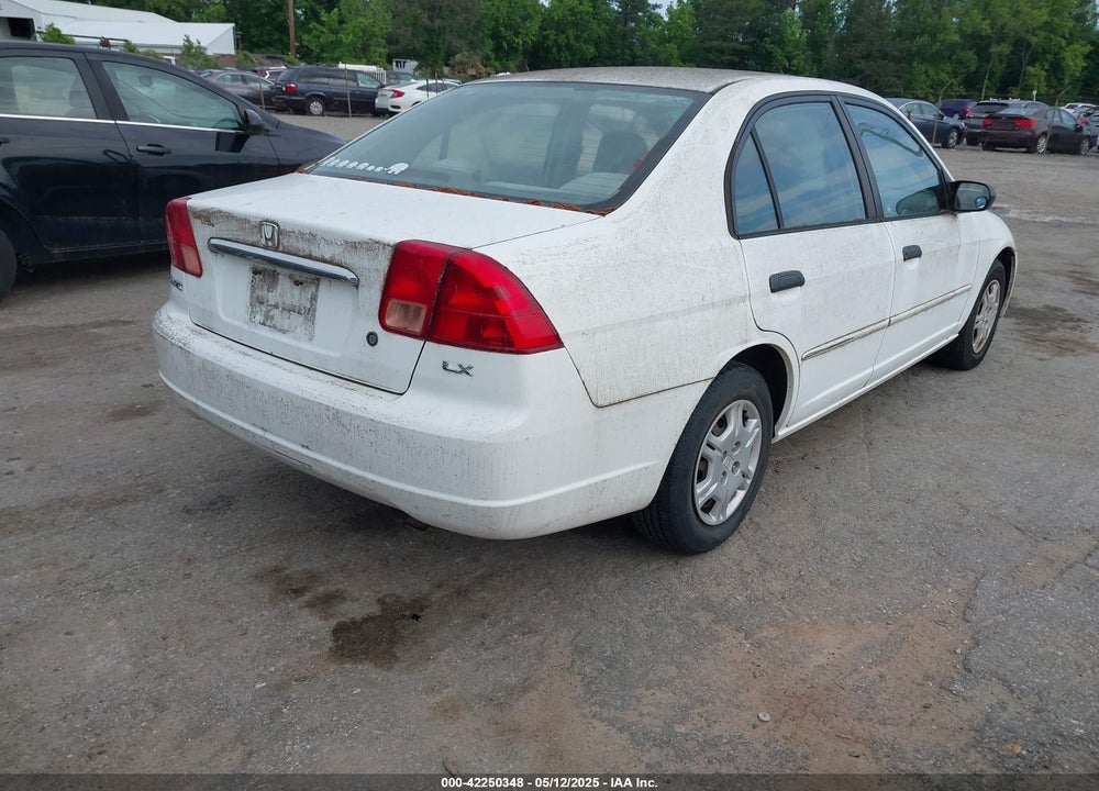 2001 HONDA CIVIC LX VIN: 2HGES165X1H603786