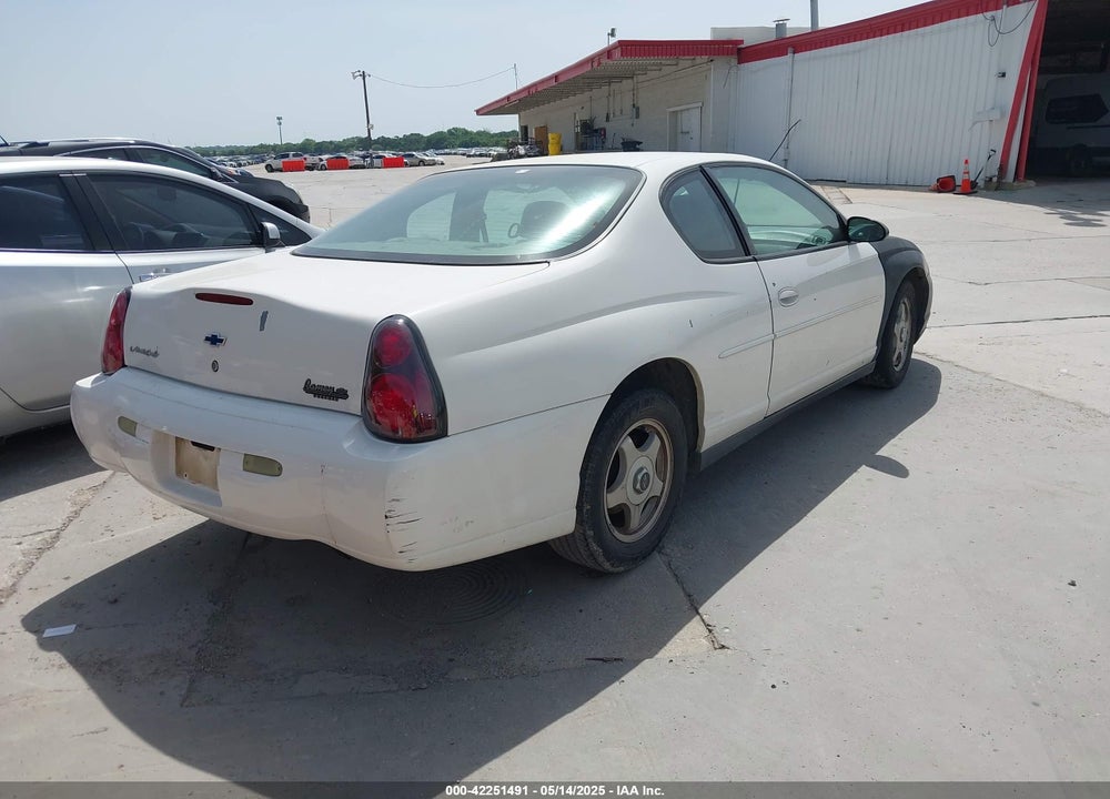 2004 CHEVROLET MONTE CARLO LS VIN: 2G1WW12E049202042