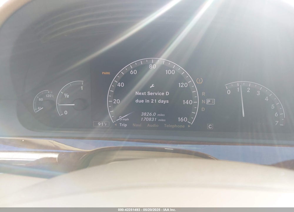 2007 MERCEDES-BENZ S 550 VIN: WDDNG71X47A094691