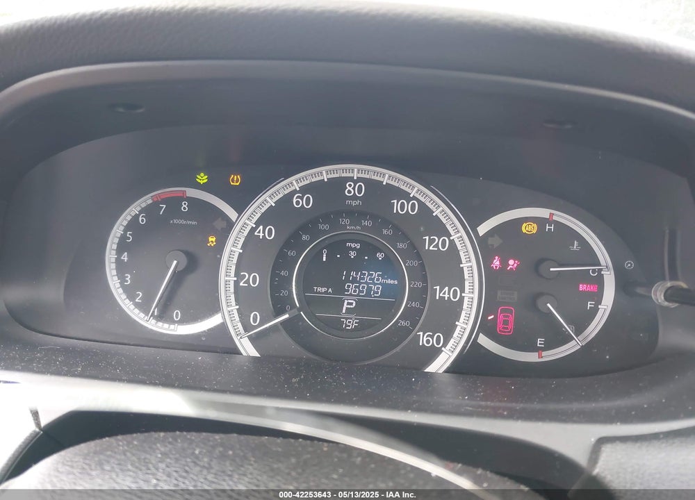 2014 HONDA ACCORD VIN: 1HGCR2F35EA100274