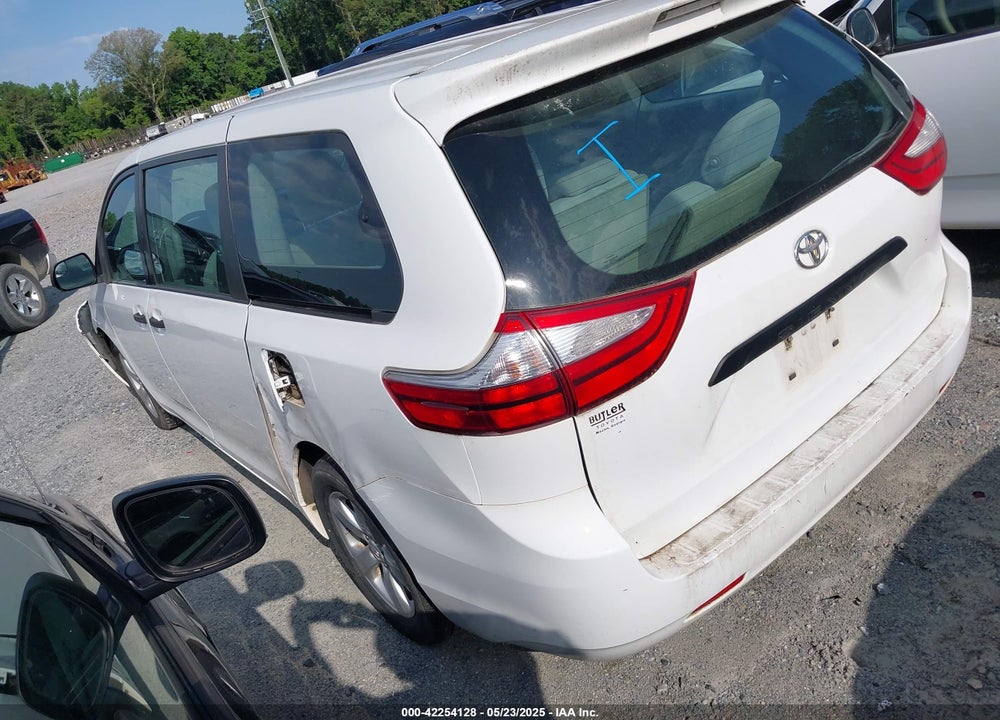 2017 TOYOTA SIENNA L 7 PASSENGER VIN: 5TDZZ3DC2HS791742