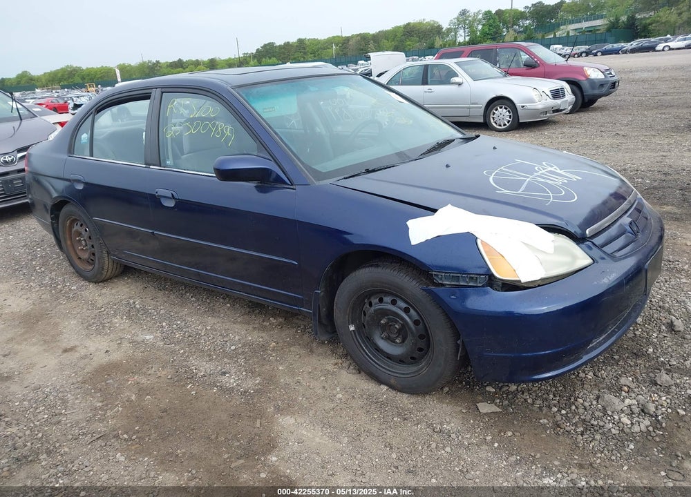 2001 HONDA CIVIC EX VIN: 2HGES26791H611479