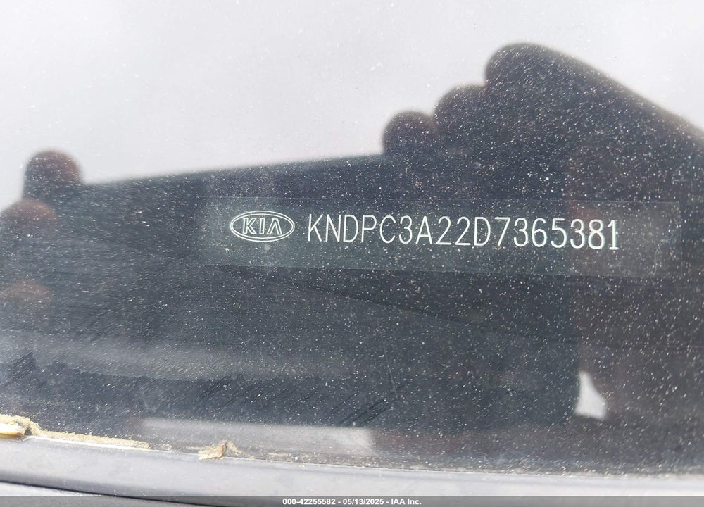 2013 KIA SPORTAGE EX VIN: KNDPC3A22D7365381
