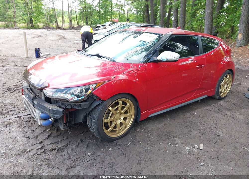 2014 HYUNDAI VELOSTER TURBO W/BLACK VIN: KMHTC6AE9EU209444