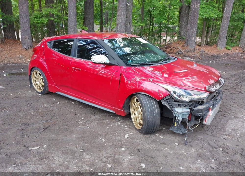 2014 HYUNDAI VELOSTER TURBO W/BLACK VIN: KMHTC6AE9EU209444
