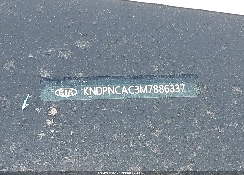 2021 KIA SPORTAGE VIN: KNDPNCAC3M7886337