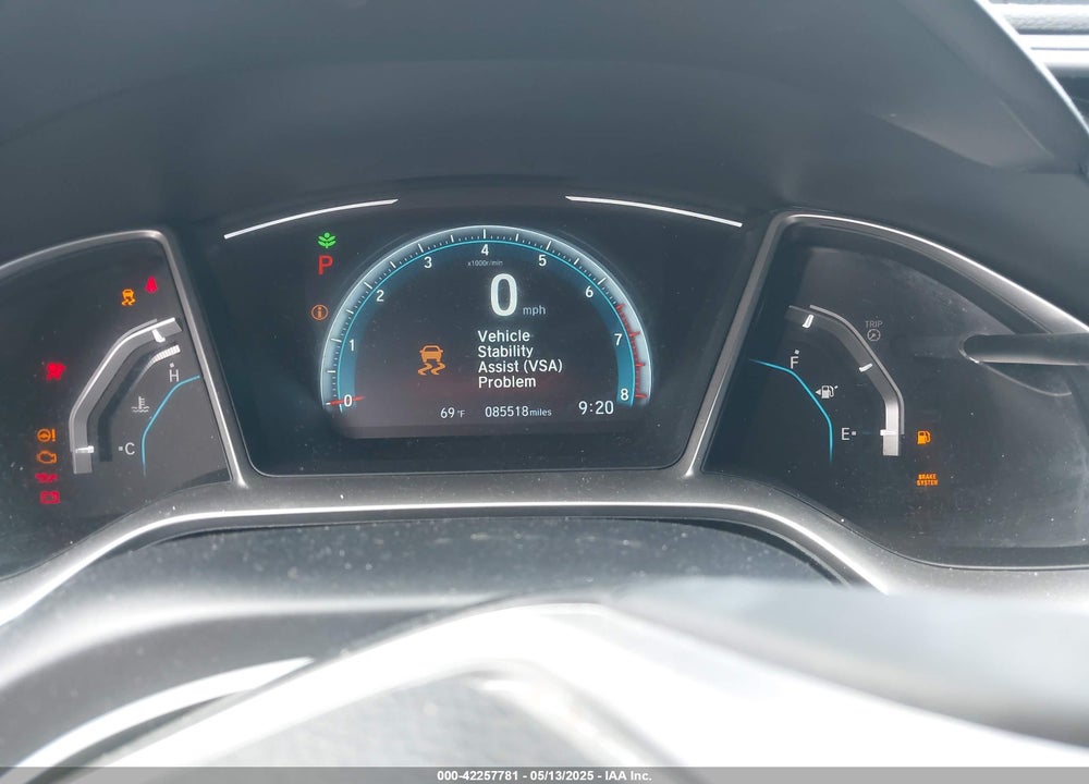 2017 HONDA CIVIC EX-L VIN: 2HGFC1F73HH651188