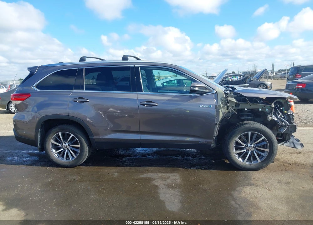 2019 TOYOTA HIGHLANDER HYBRID VIN: 5TDJGRFH6KS078946