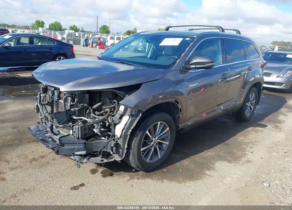 2019 TOYOTA HIGHLANDER HYBRID VIN: 5TDJGRFH6KS078946