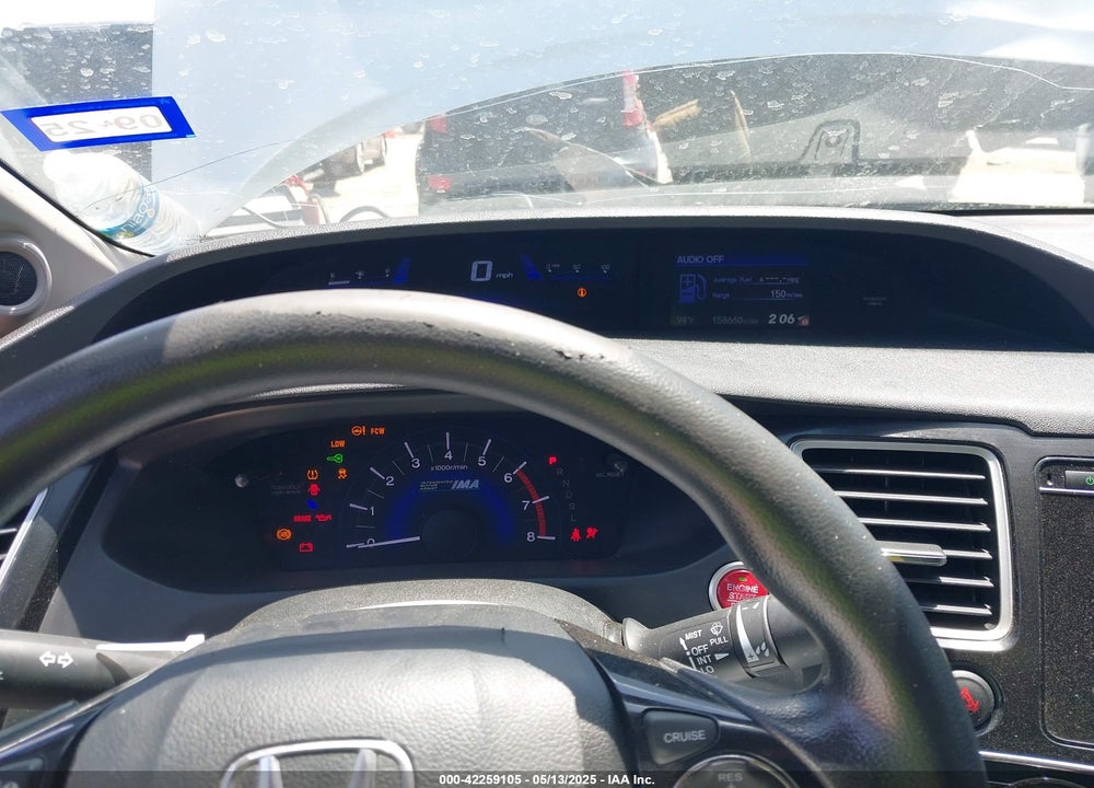 2014 HONDA CIVIC HYBRID VIN: 19XFB4F24EE000246