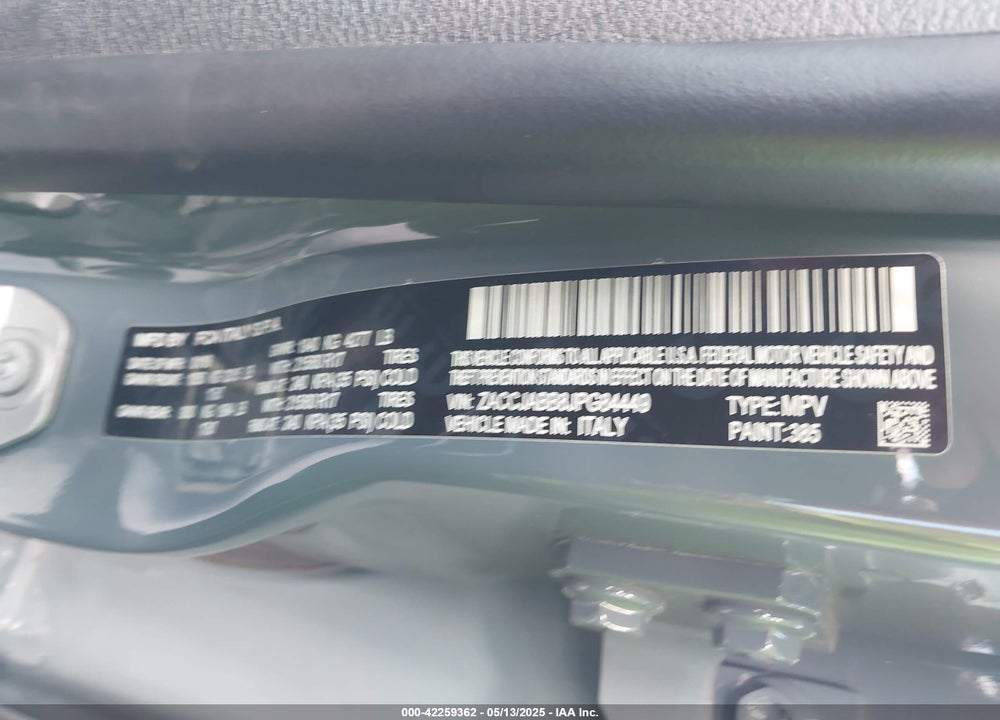 2018 JEEP RENEGADE LATITUDE FWD VIN: ZACCJABB8JPG84449