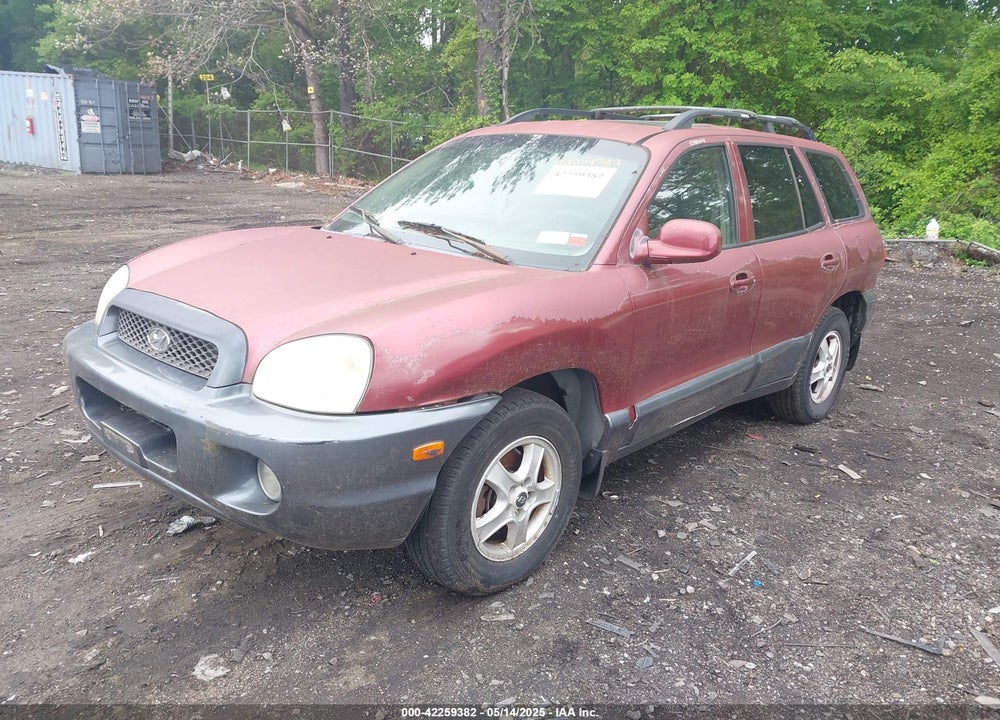 2004 HYUNDAI SANTA FE GLS VIN: KM8SC13D04U783965