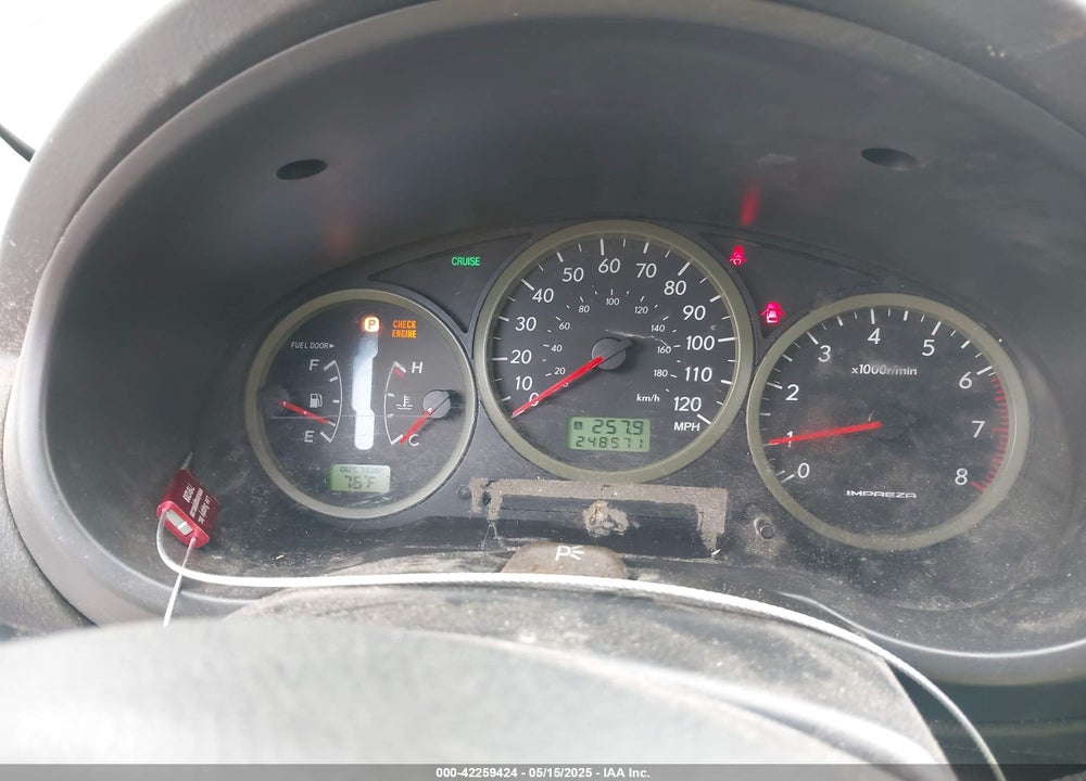 2005 SUBARU IMPREZA OUTBACK SPORT VIN: JF1GG68535H800464