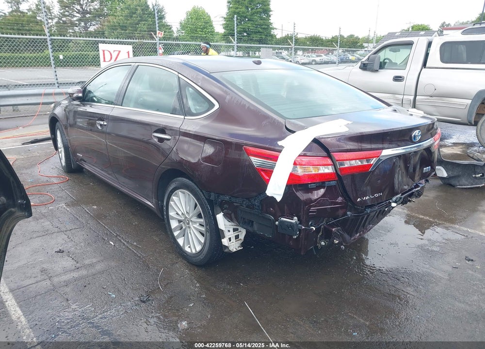 2013 TOYOTA AVALON HYBRID VIN: 4T1BD1EB3DU015809