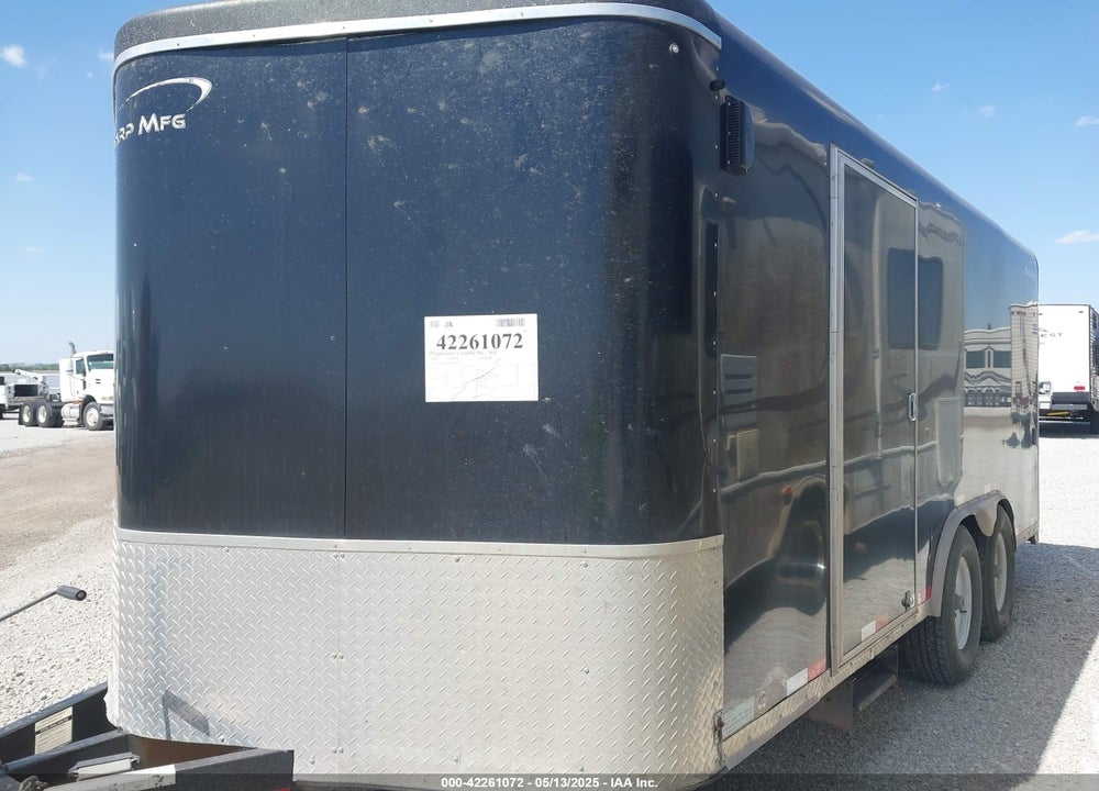 2019 SHARP 4 WHEEL 16' ENCLOSED VIN: 1S9BE1620K1870280