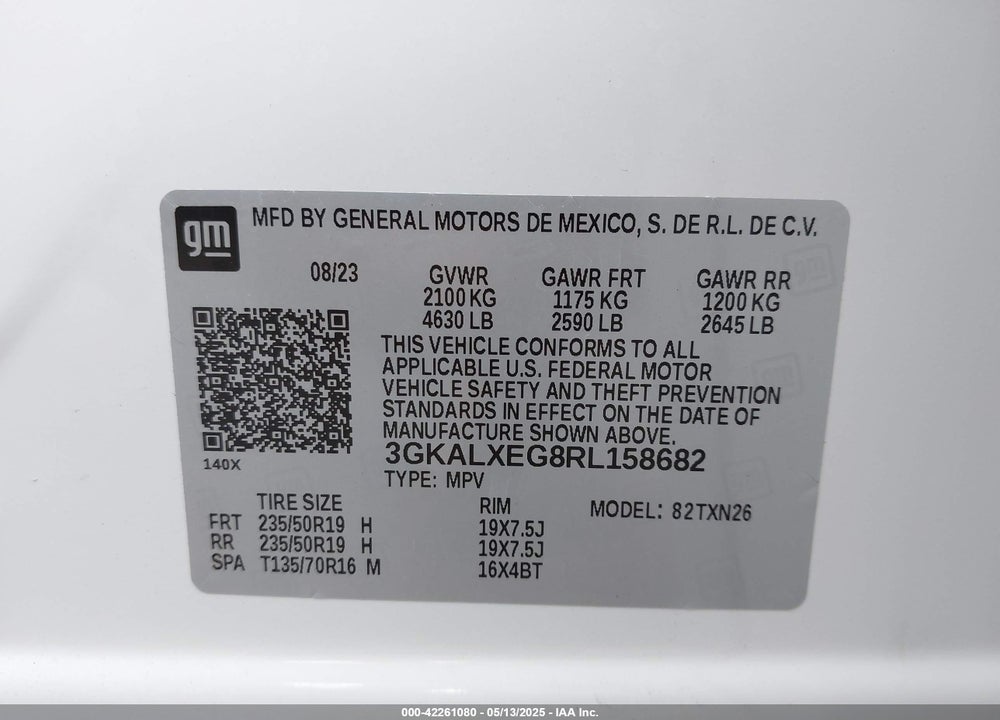 2024 GMC TERRAIN AWD DENALI VIN: 3GKALXEG8RL158682