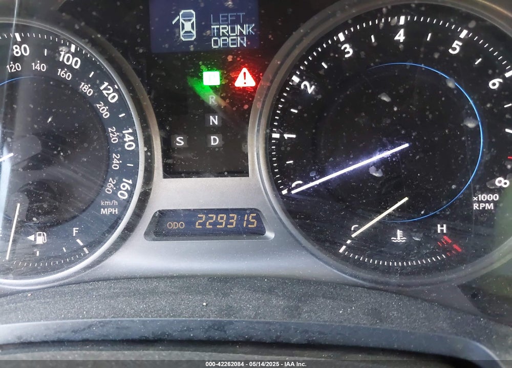 2008 LEXUS IS250 VIN: JTHBK262482074995