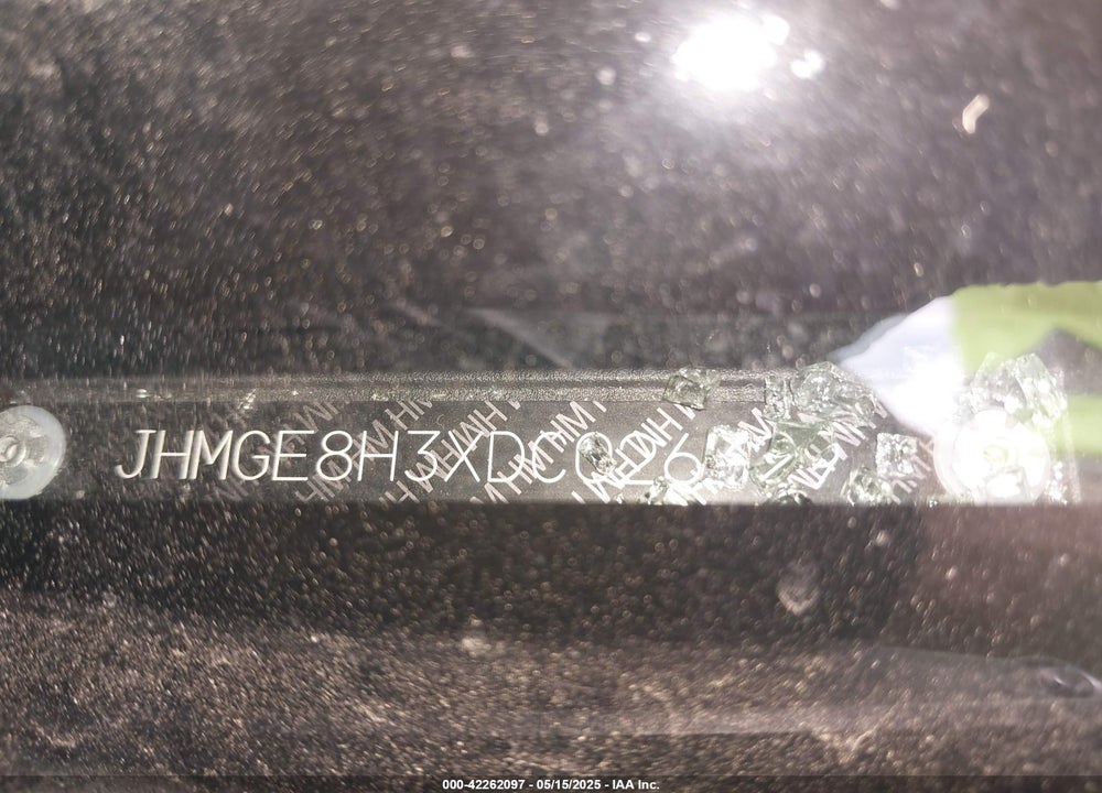2013 HONDA FIT VIN: JHMGE8H3XDC026329