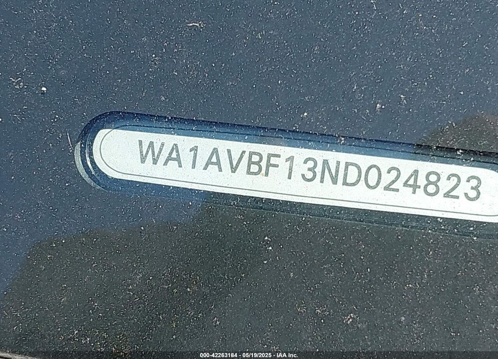 2022 AUDI Q8 VIN: WA1AVBF13ND024823