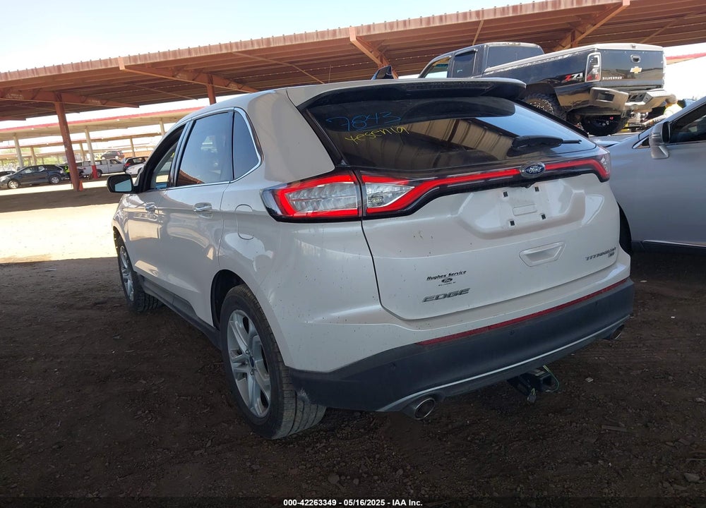 2015 FORD EDGE TITANIUM VIN: 2FMTK4K8XFBB25706