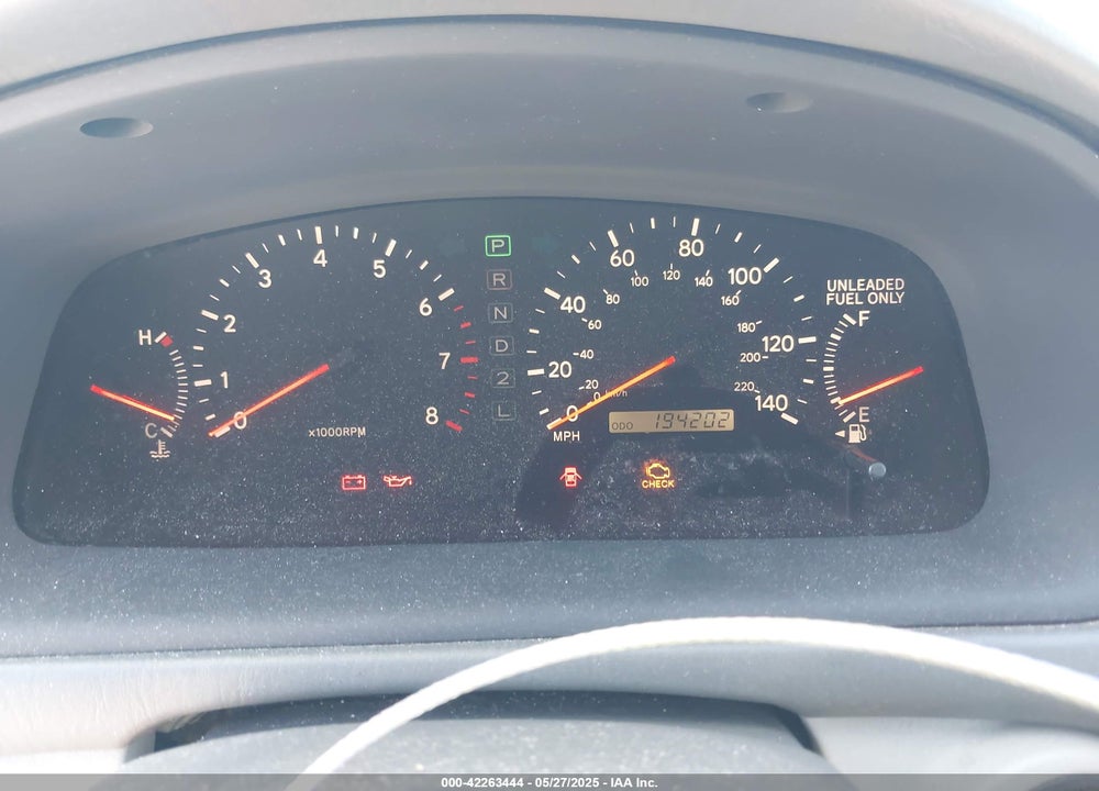 2000 LEXUS ES 300 VIN: JT8BF28G7Y5078938