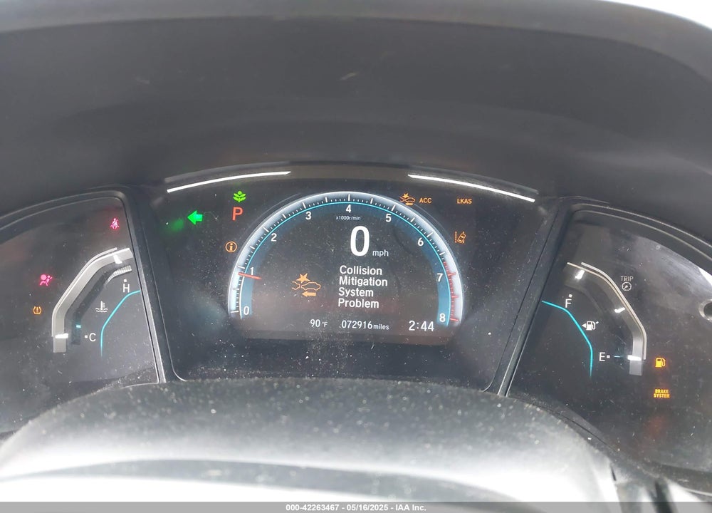 2019 HONDA CIVIC VIN: 2HGFC2F61KH601880