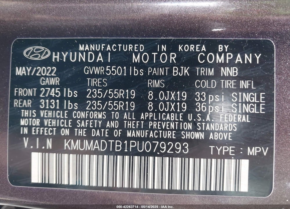 2023 GENESIS GV70 VIN: KMUMADTB1PU079293