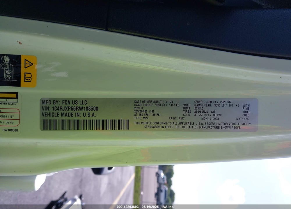 2024 JEEP WRANGLER / VIN: 1C4RJXP66RW188508