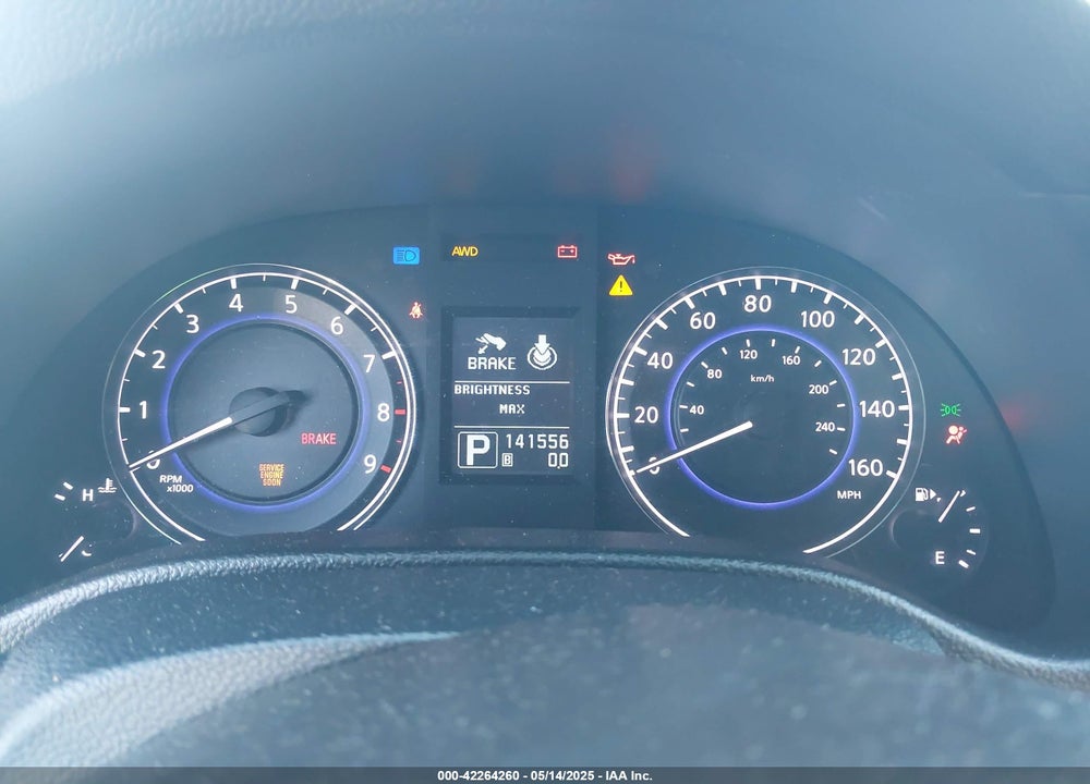 2013 INFINITI G37X VIN: JN1CV6AR9DM767636